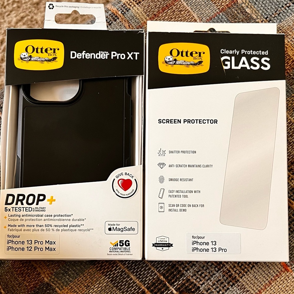 Otterbox case and screen protector